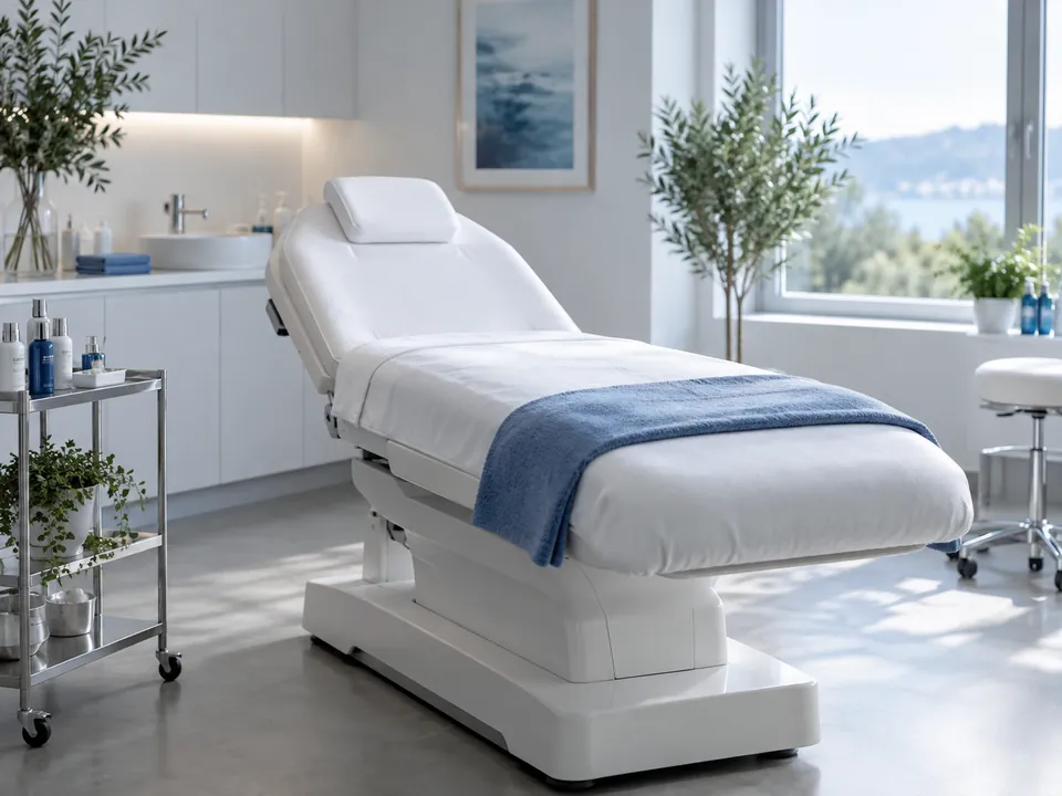 Phòng điều trị da liễu thẩm mỹ sáng và gọn gàng