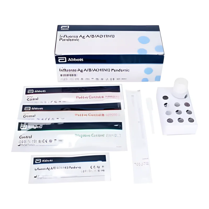 Các hộp test xét nghiệm nhanh và khay thử